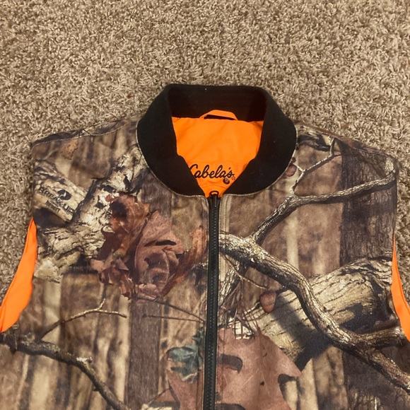 Mossy Oak Reversible Hunting Vest Break Up Infinity Camo Insulated Size M - Picture 3 of 4